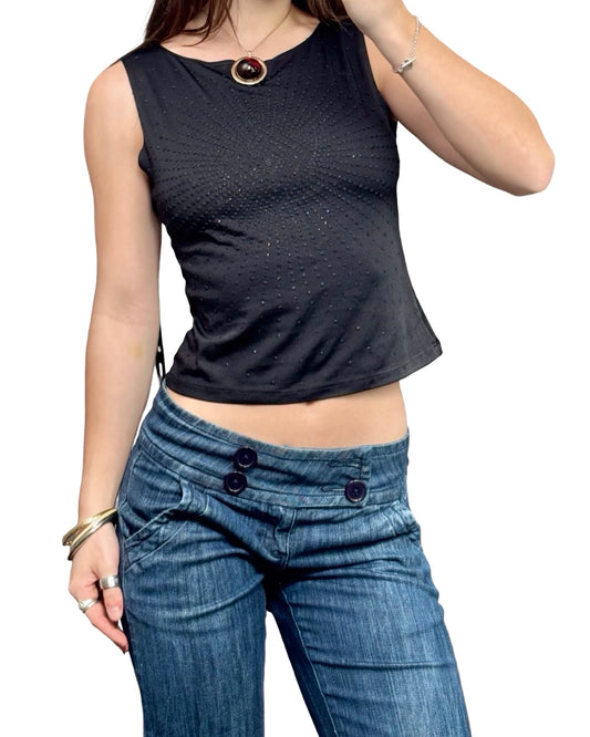 Obé 90's Beaded Top | Size S