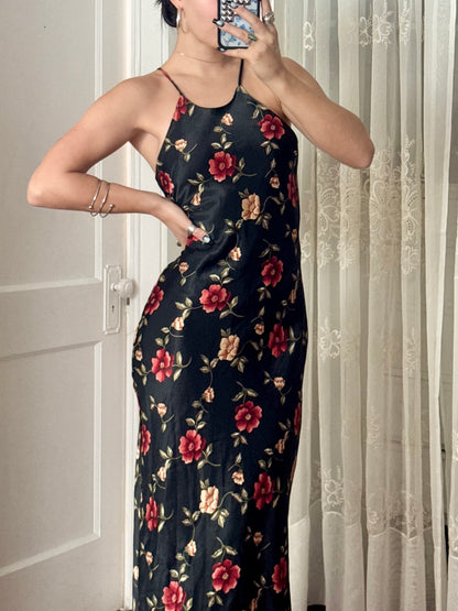 90's Printed Dress | Size M