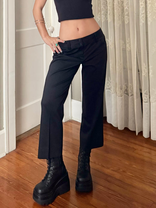 90's Pinstripe Pants | Size 30" Waist