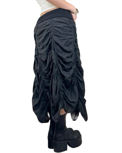 Ruched 00's Maxi Skirt | Size 30" Waist