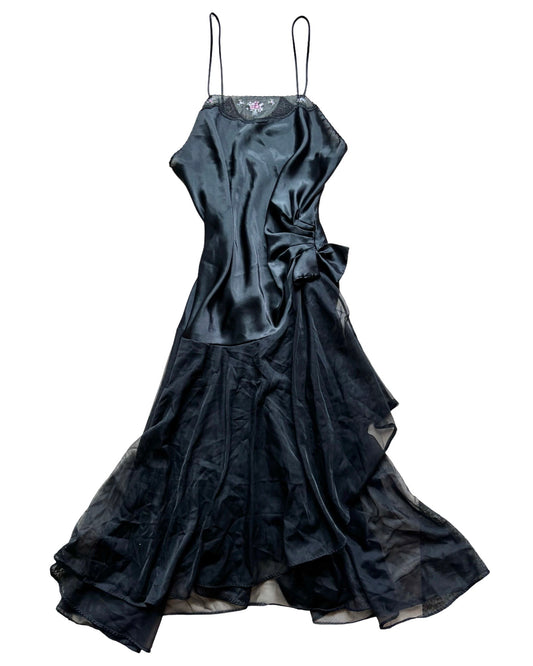 Vae 80’s Embroidered Slip Dress | Size L