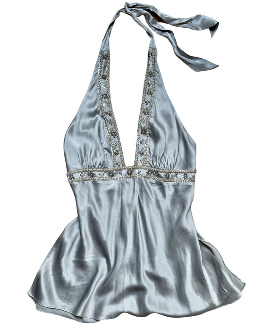 VS 2006 Silk Halter Top | Size M