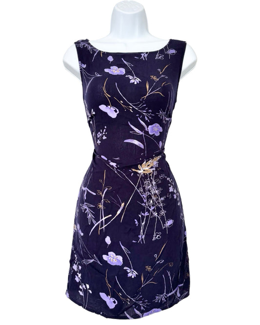 Tie Back 90's Mini Dress | Size 6