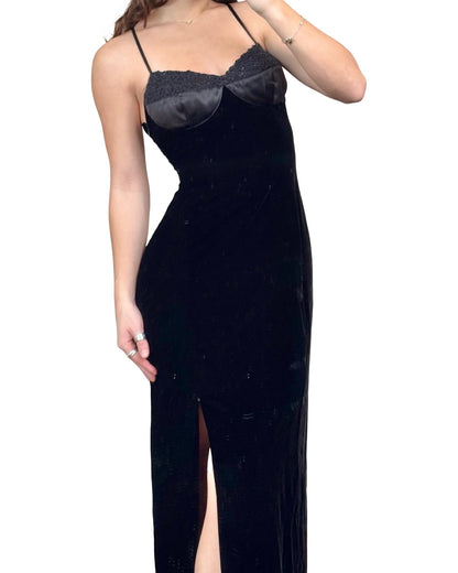Rimini 90's Velvet Dress | Size 2