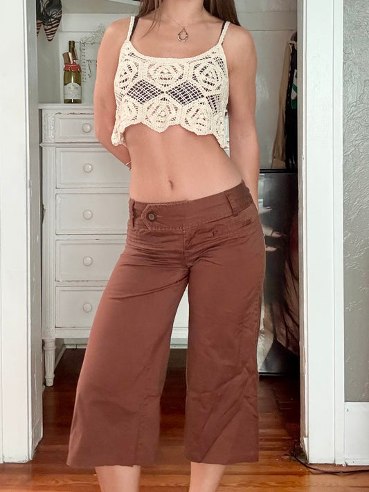 Wide Leg 00's Capri | Size XS