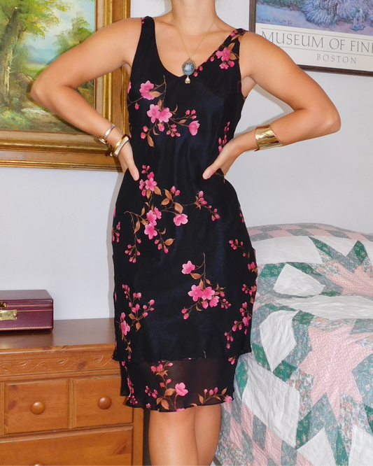 Jones Silk Midi Dress | Size M