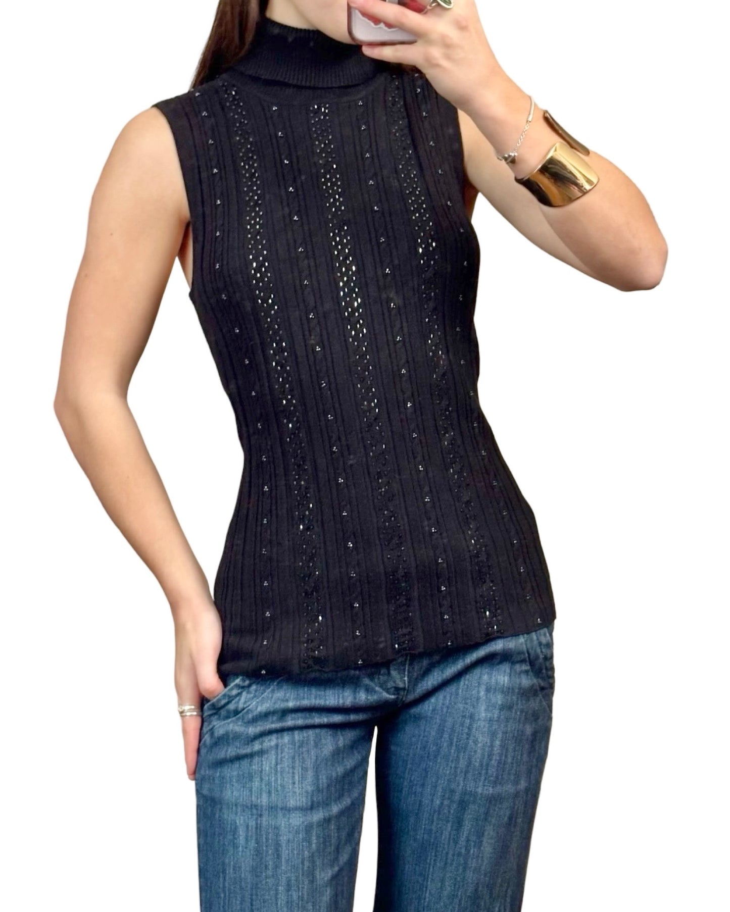 R.Q.T 90's Knit Top | Size L