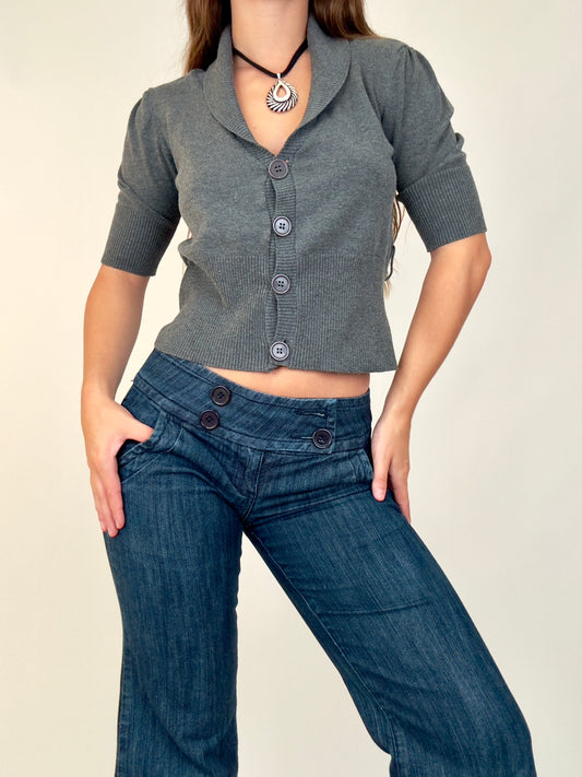 Grey sweater top | Size L