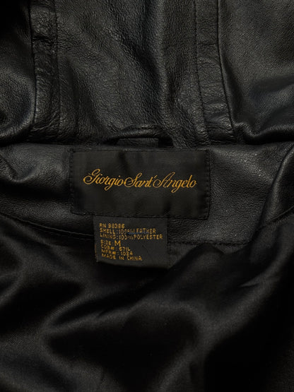 Giorgio Sant'Angelo 90's Leather Trench | Size M