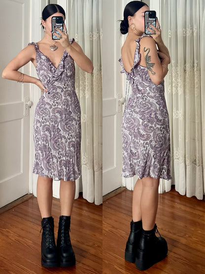 Y2K Printed Dress | Size L