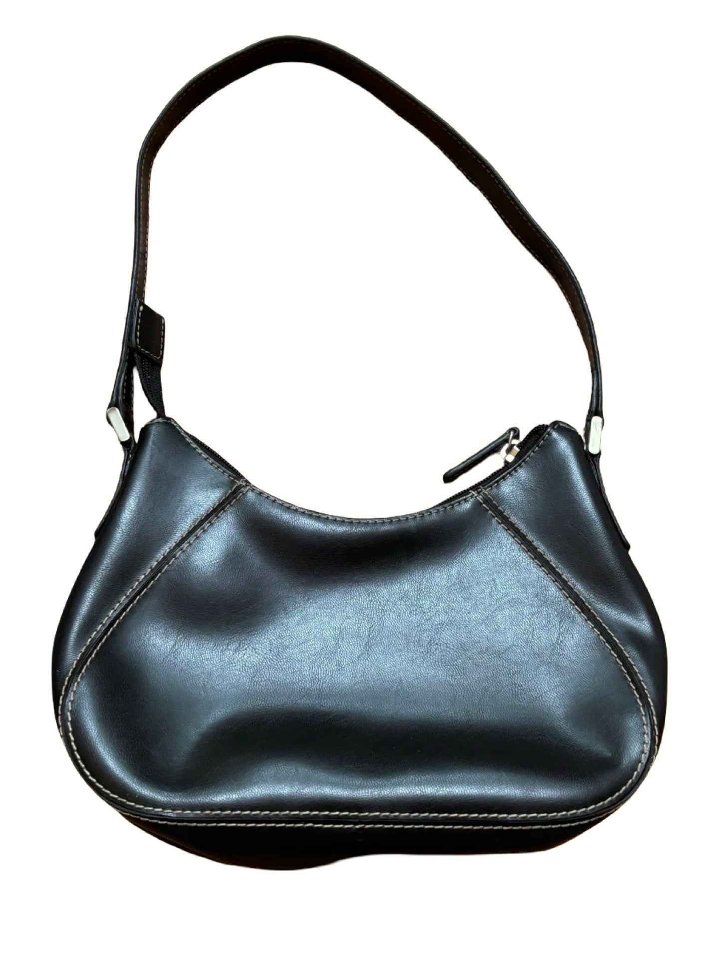 Liz 90's Stitched Leather Purse