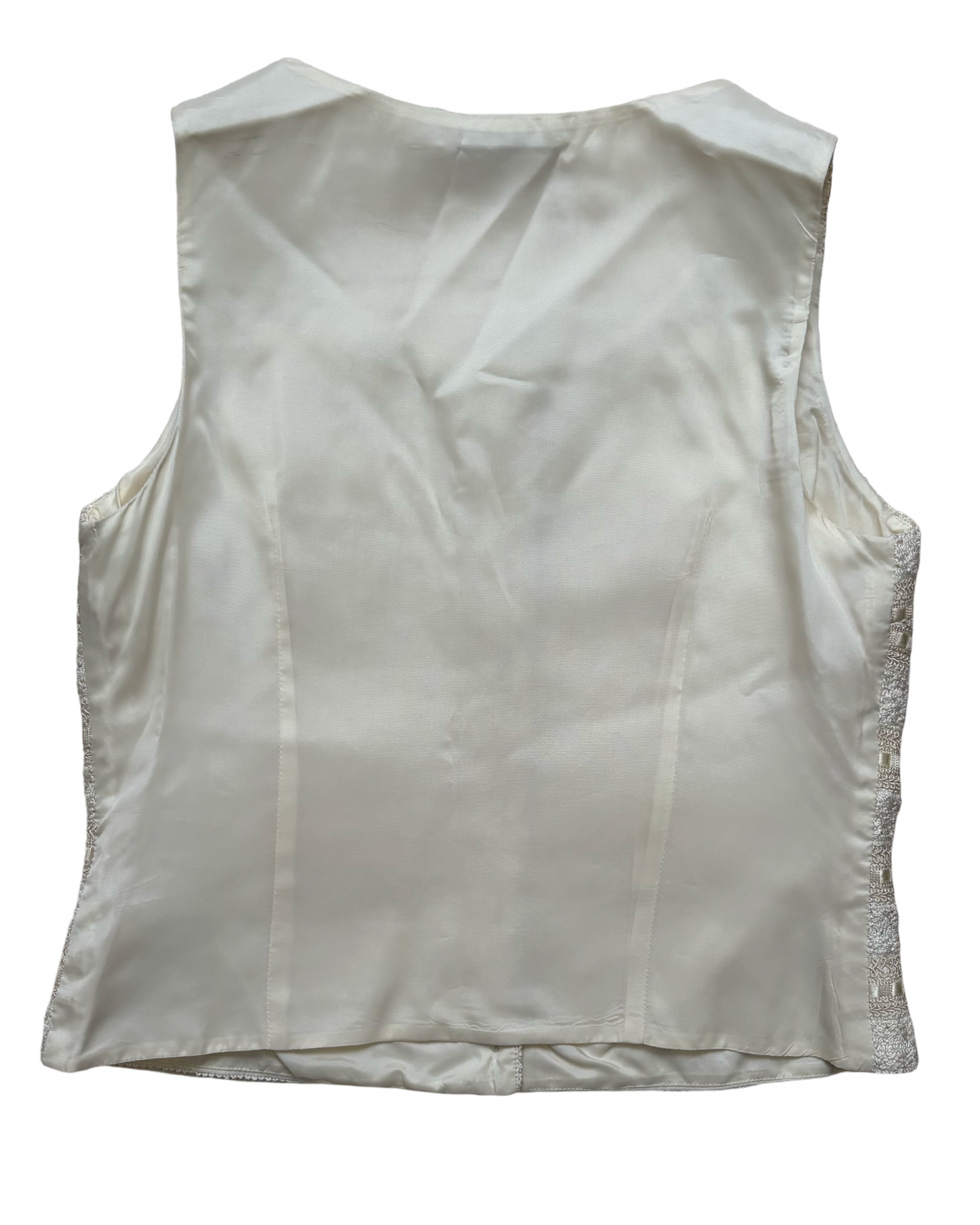Cream Crochet Vest | Size US 6