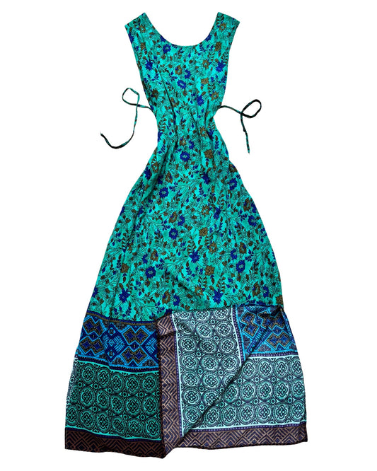 R&K 90’s Tie Back Maxi Dress | Size L/XL