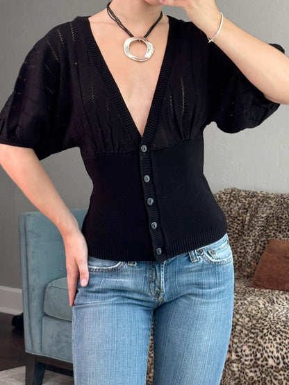 Chime 00's Knit Slouch Top | Size M