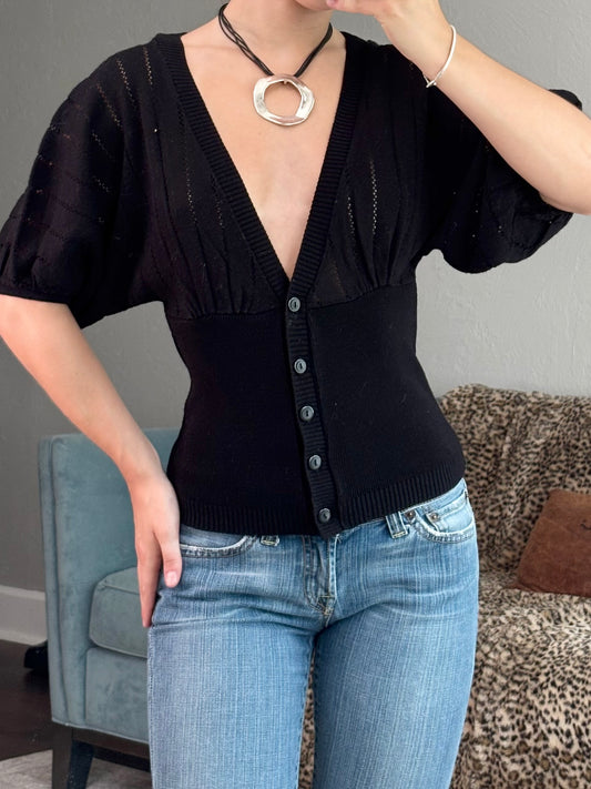 Chime 00's Knit Slouch Top | Size M