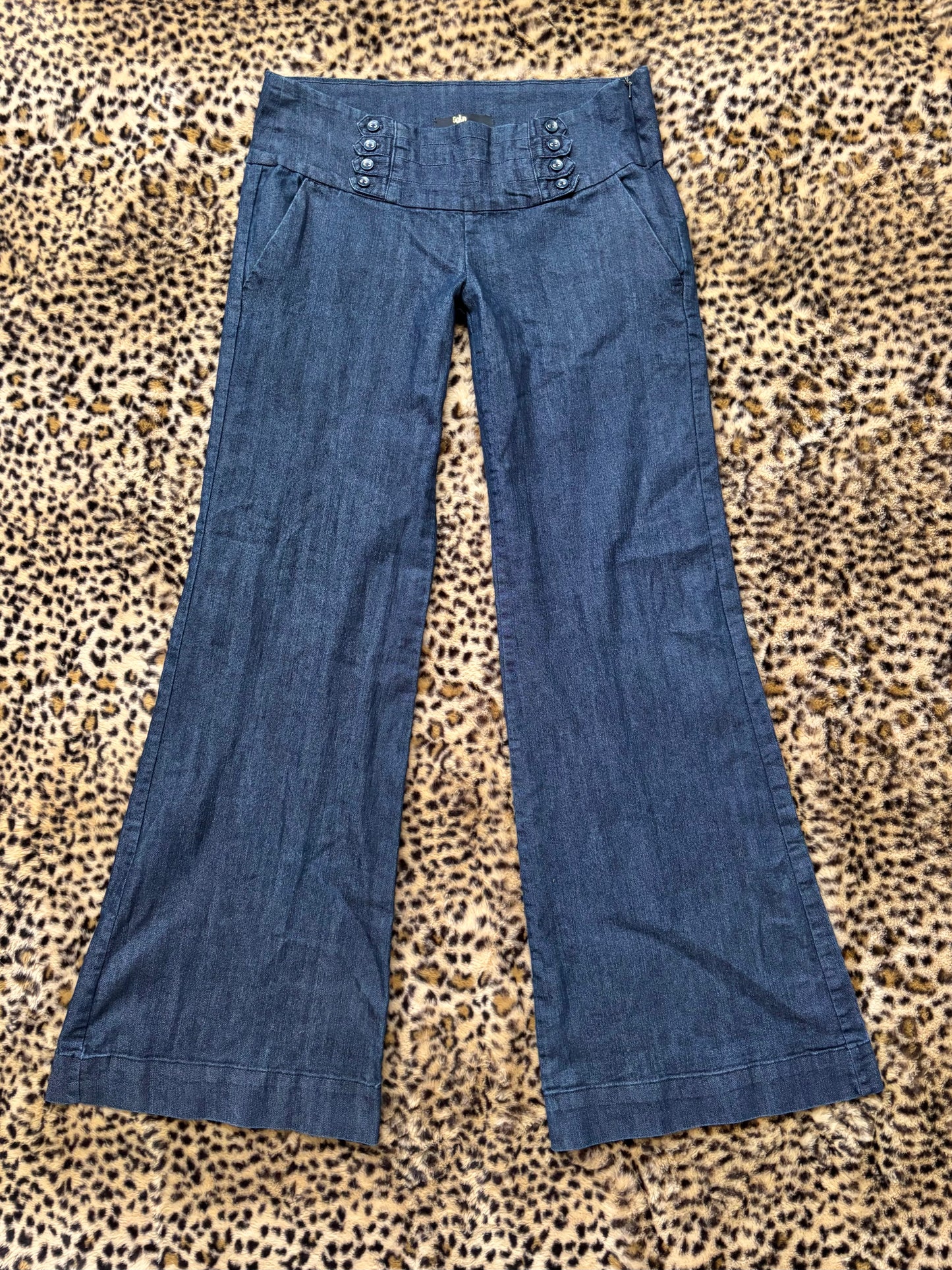 Gold Drama 00's Wide Leg Denim | Size 31” Waist