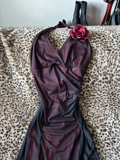 Rampage 00's Mesh Halter Dress | Size M
