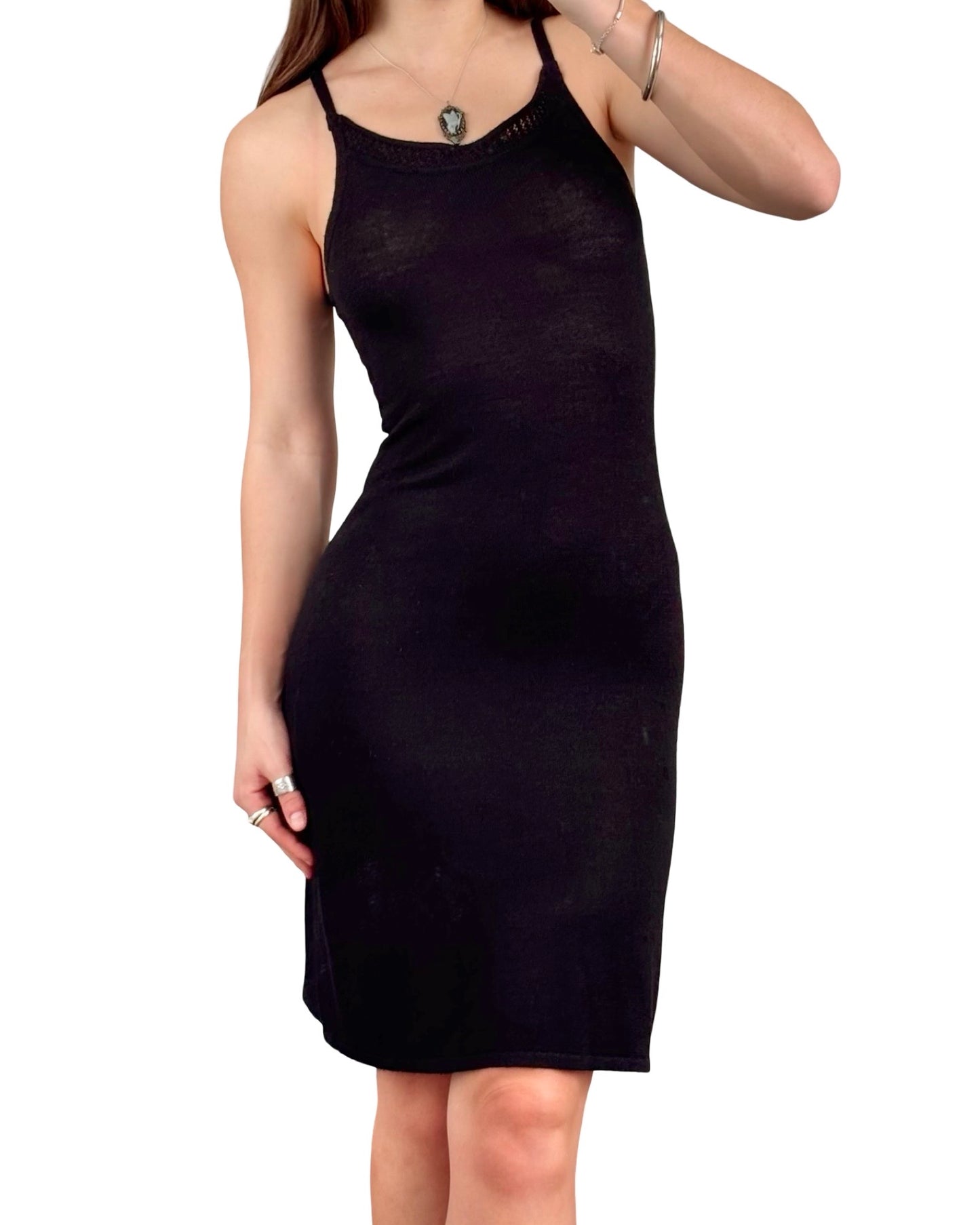 Knit 90's Midi Dress | Size S