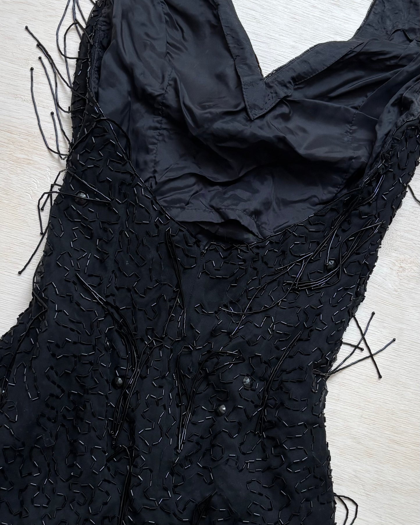 Niteline Silk Beaded Gown | Size 4