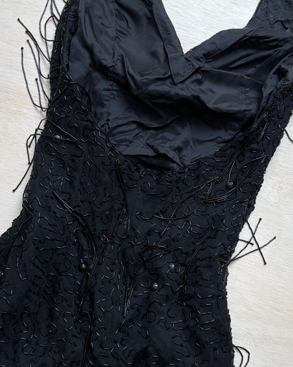Niteline Silk Beaded Gown | Size 4