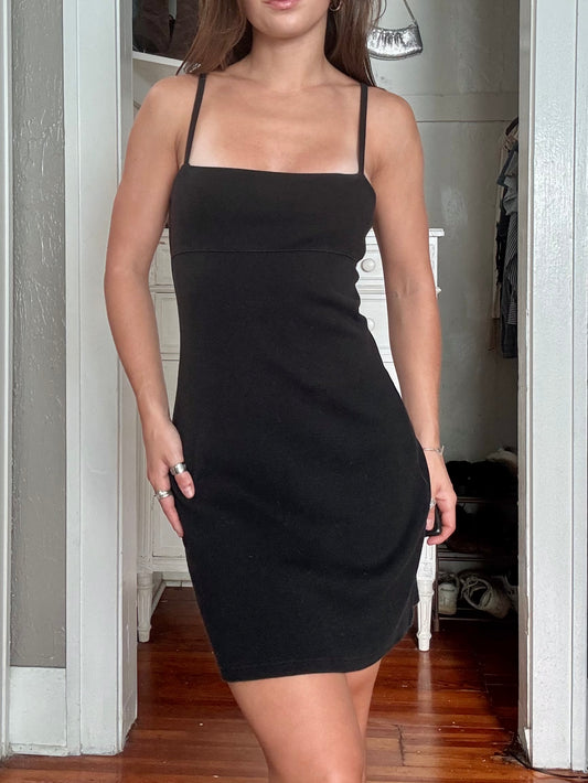 Fitted 90's Cotton Dress | Size XS