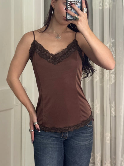 Y2K Lace Cami | Size L