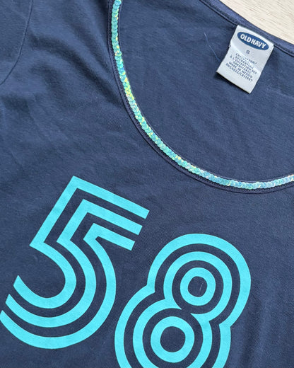 “58” 1/4 Sleeve Tee | Size S
