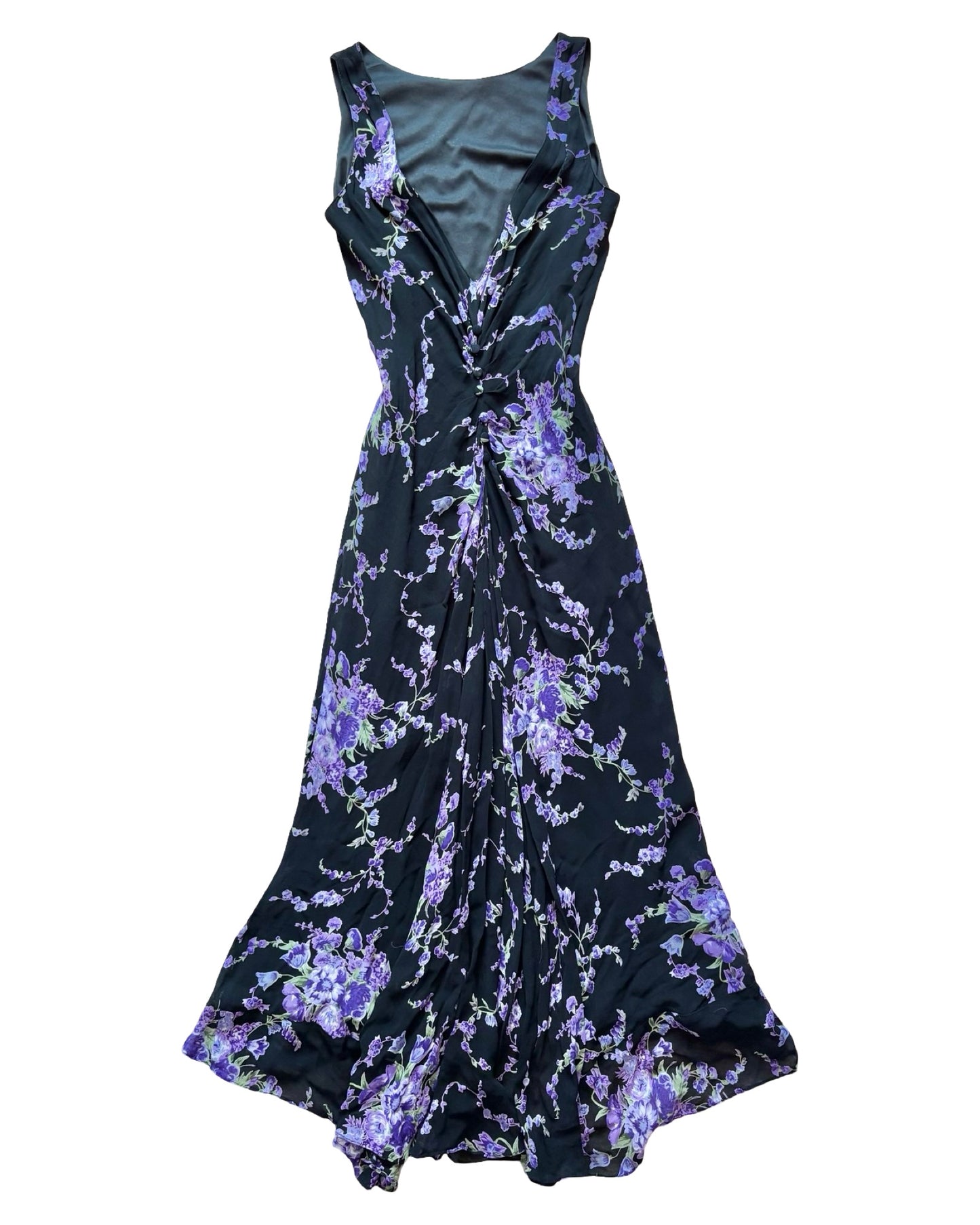 Eva Blue 90’s Beaded Dress | Size L