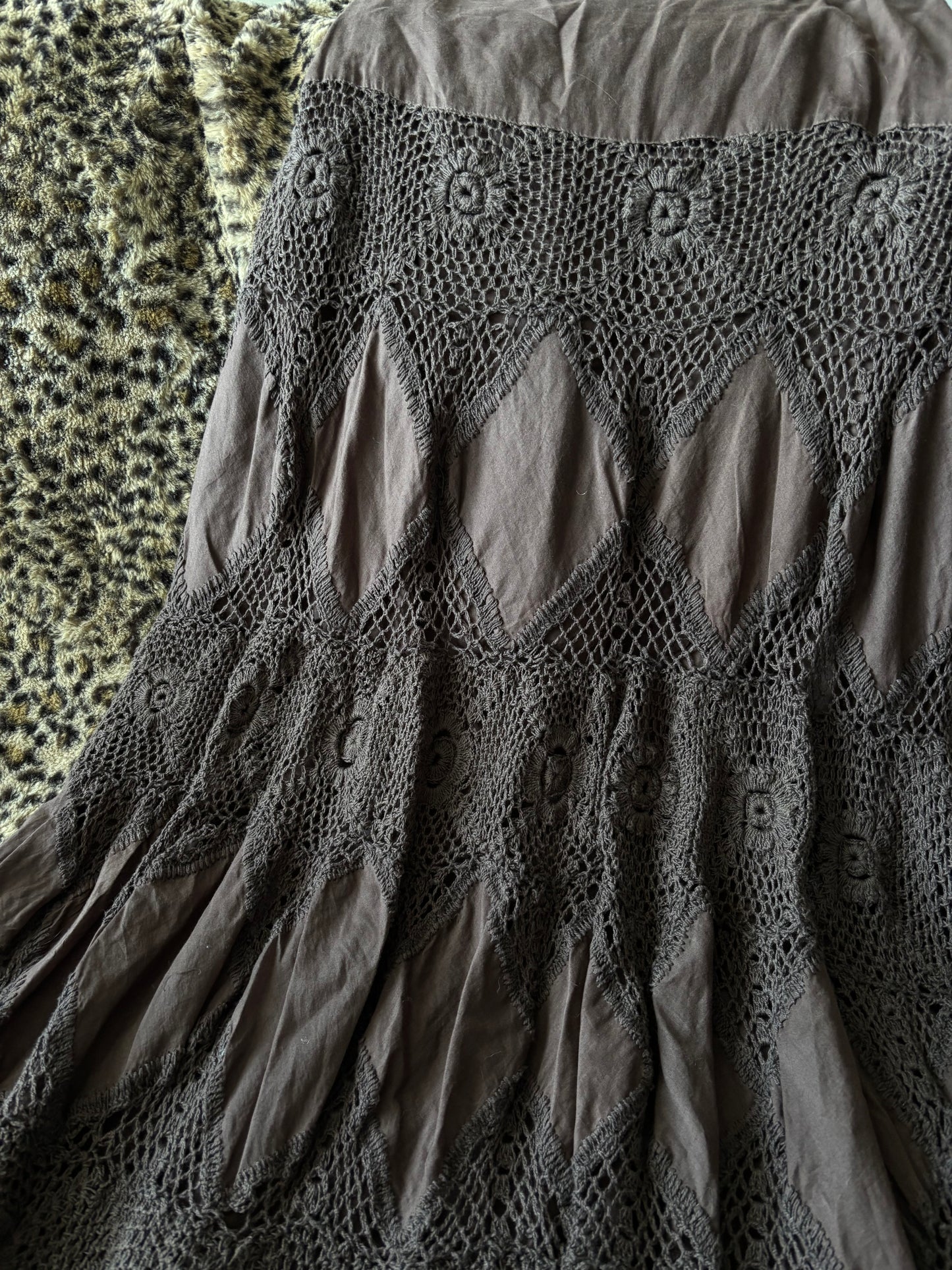 Willi Smith 00's Crochet Skirt | Size 31" Waist