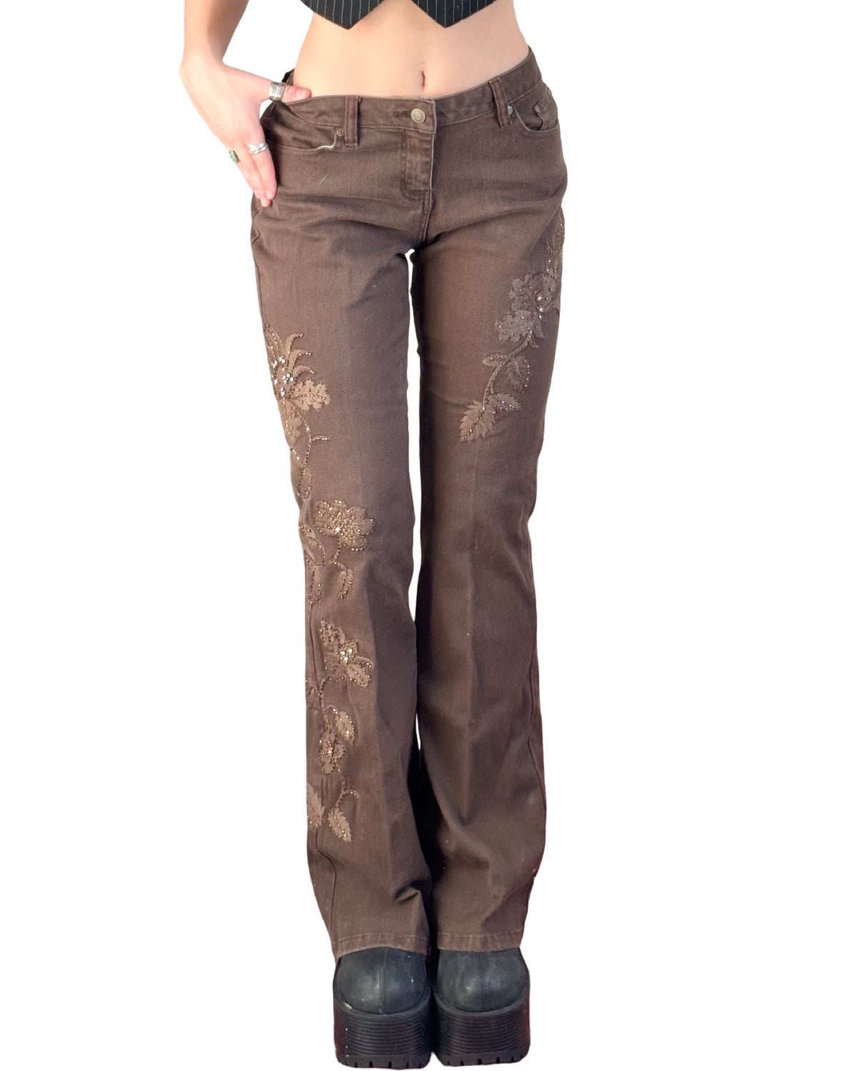 Willi Smith 00's Embroidered Pant | Size 6