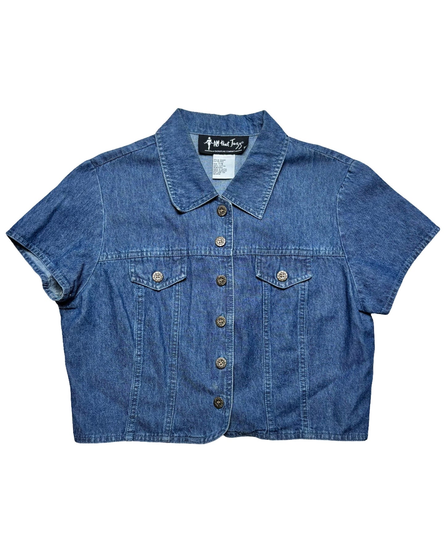 All that Jazz 90’s Denim Top | Size S