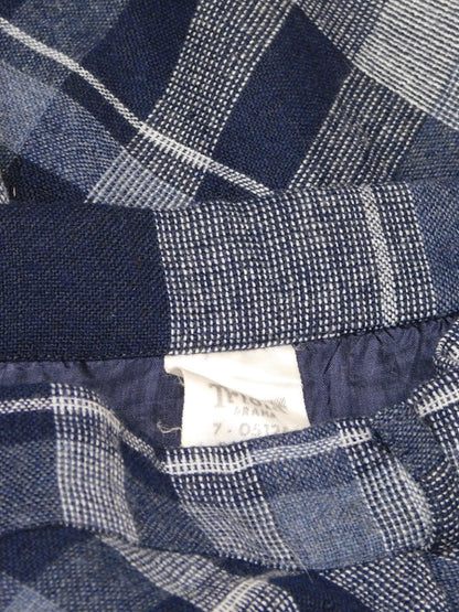 Chloe Blue Plaid Maxi | Size 29” waist