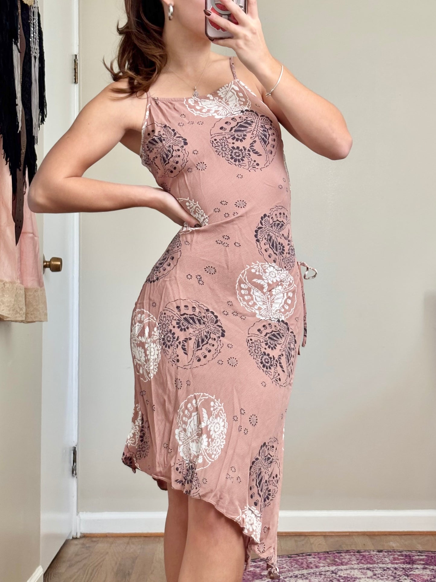 Side Tie 90's Dress | Size S