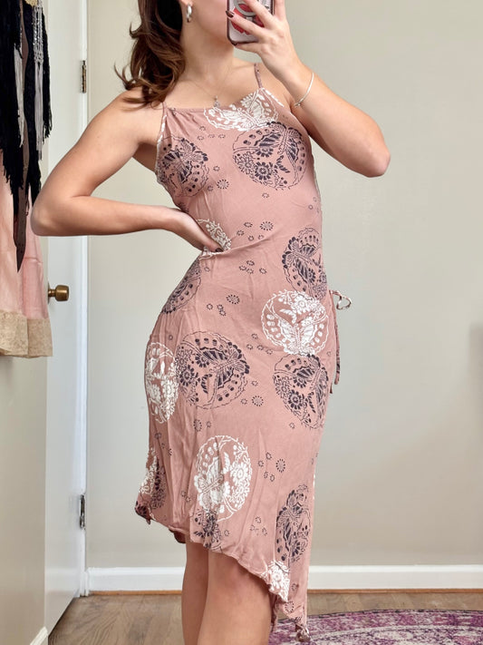 Side Tie 90's Dress | Size S