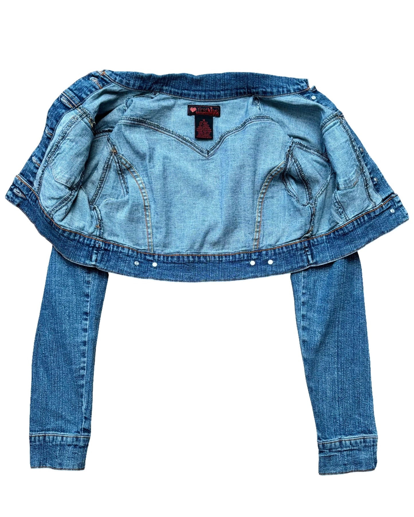 Firstkiss 00's Denim Crop | Size S