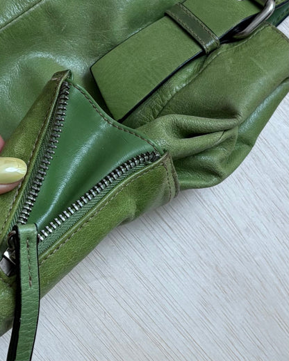 90’s Green Leather Bag