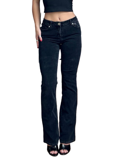 Embroidered 00’s Corduroy Flares | Size 6