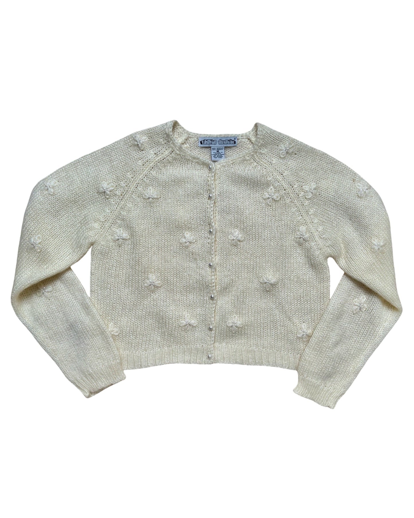Beaded 90’s Knit Cardigan | Size M
