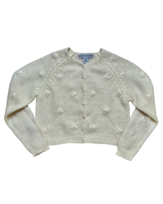 Beaded 90’s Knit Cardigan | Size M