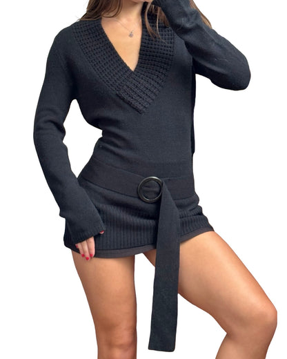 It’s Our Time 00’s Belted Knit | Size L
