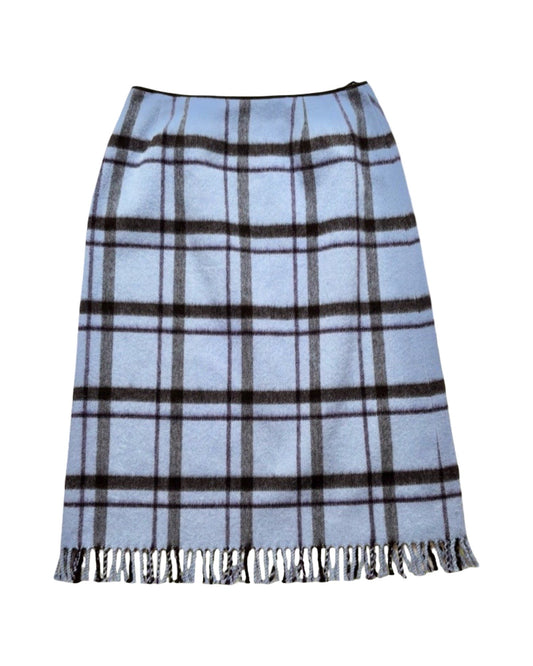 Kasper 90’s Plaid Midi Skirt | Size 27” waist