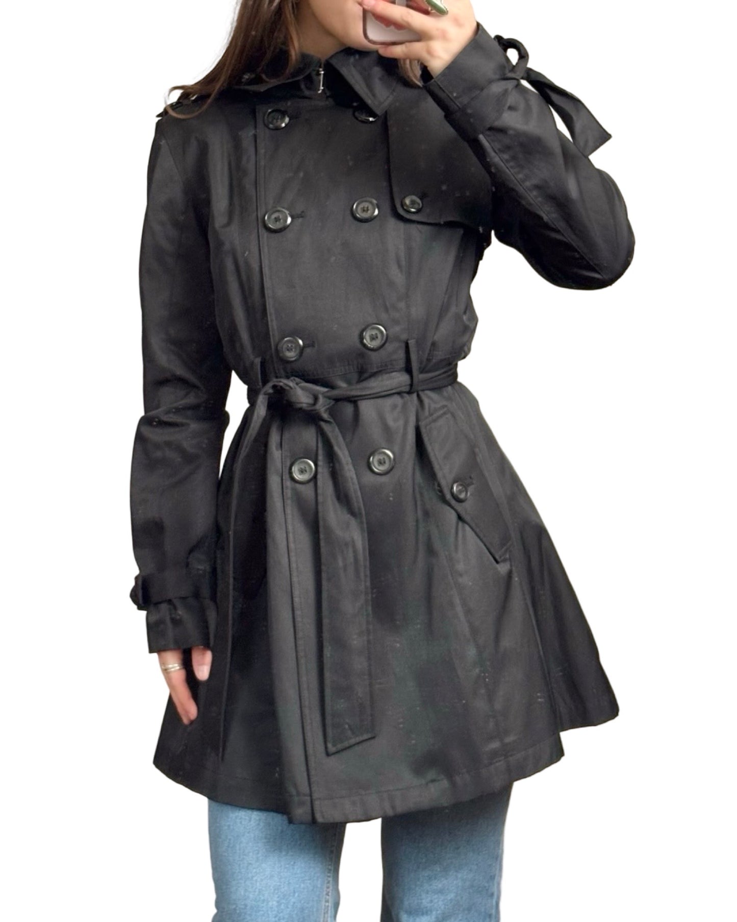 Betsy Johnson 00's Corset Back Trench | Size M