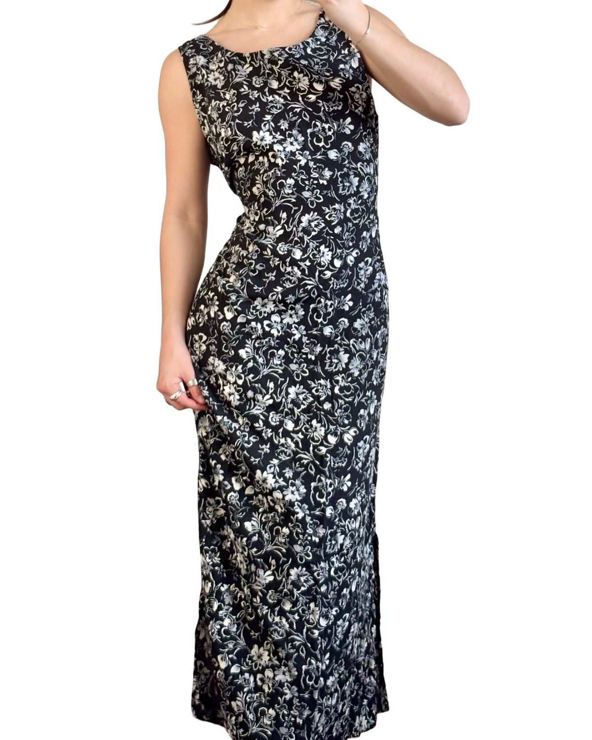 Lloyd 90's Tie Back Maxi Dress | Size 12