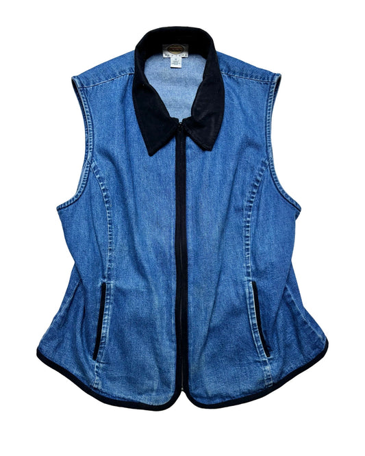 Talbots 90’s Denim Vest | Size M