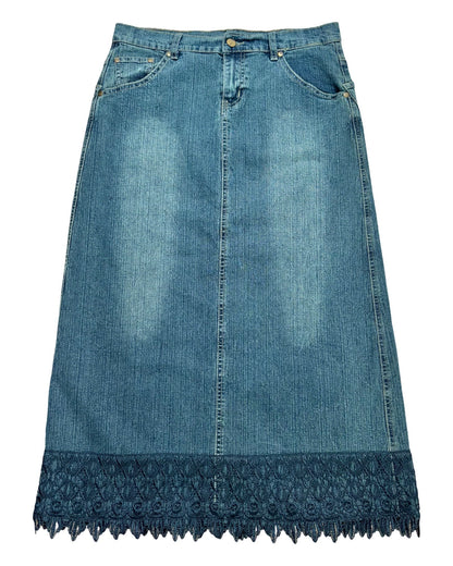 Italian 00’s denim skirt | 30” waist