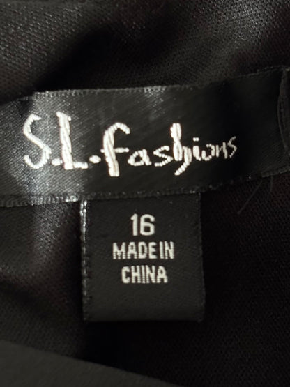 SL Fashions 90's Beaded Dress | Size XL