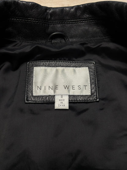 Nine West 90’s Genuine Leather Blazer | Size S