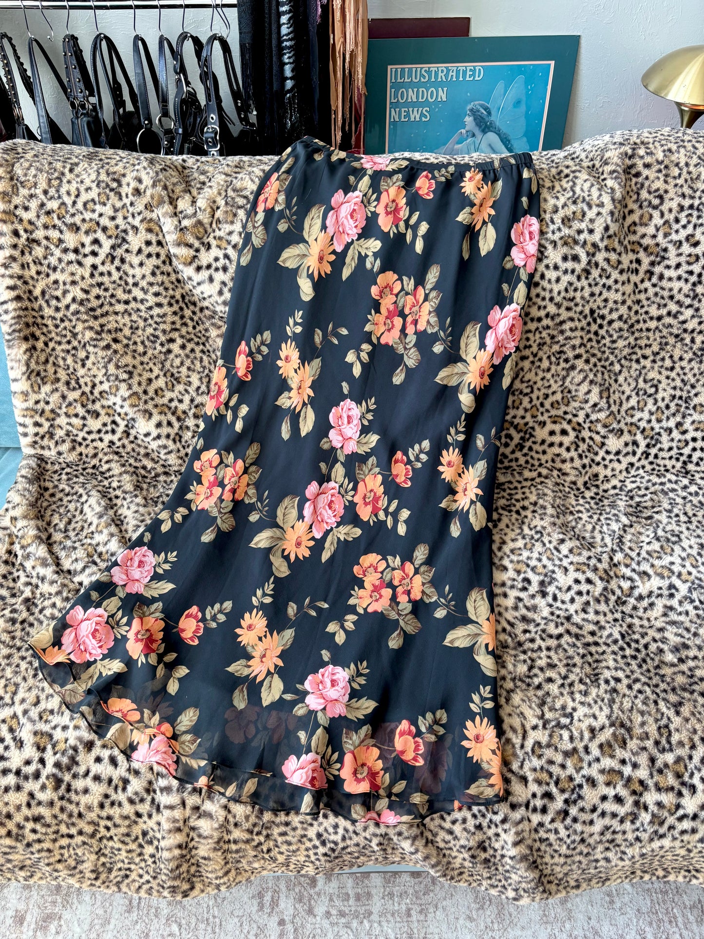 Adriana Papéll 90's 100% Silk Skirt | 28" Waist