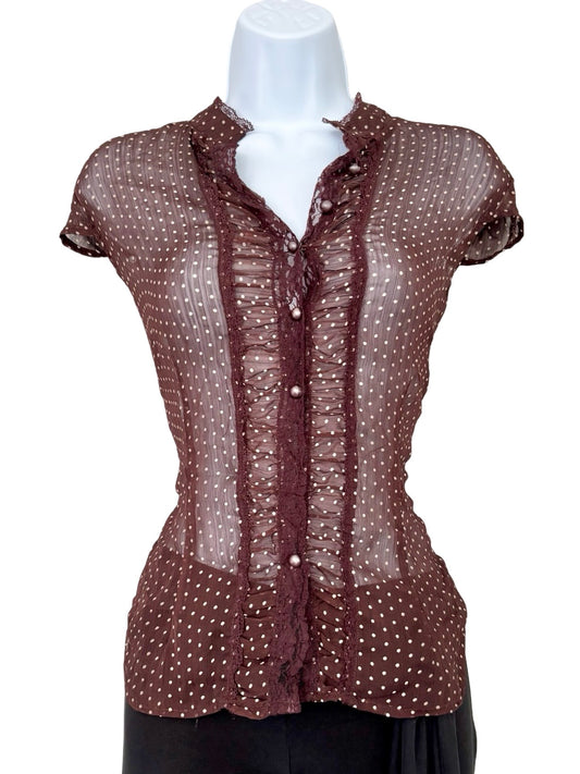 Charlotte Russe 00's Mesh Top | Size M