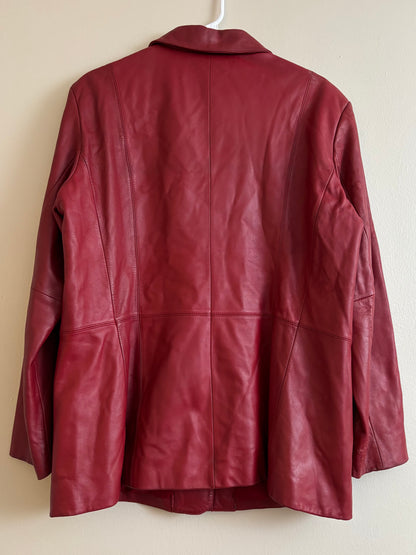 Preston & York 90’s Leather Jacket | Size XL